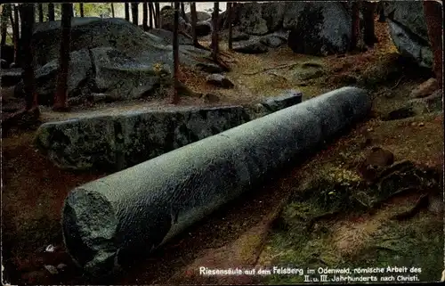 Ak Felsberg im Odenwald Hessen, Riesensäule