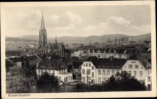 Ak Kaiserslautern in der Pfalz, Stadtpanorama, Kirche