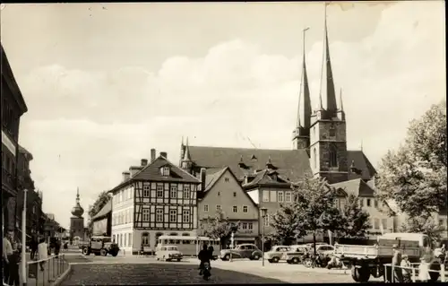 Ak Saalfeld an der Saale Thüringen, Am Markt