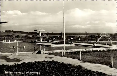 Ak Schöppenstedt in Niedersachsen, Schwimmbad