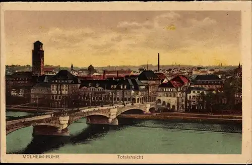 Ak Mülheim an der Ruhr, Totalansicht