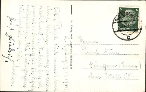 Ak Bad Segeberg in Holstein, Kurhaus, Segelboot