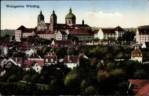Ak Weingarten in Württemberg, Teilansicht