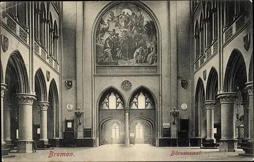 Ak Hansestadt Bremen, Börsensaal, Innenansicht