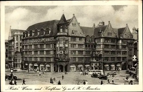 Ak München Bayern, Warenhaus u. Kaufhaus Hertie