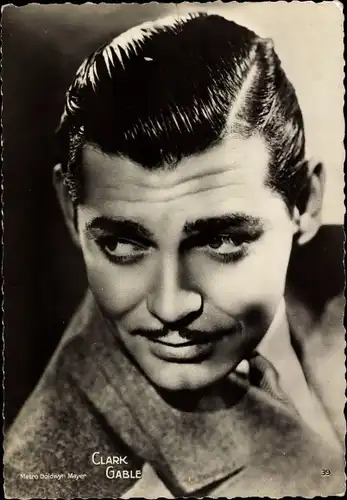 Ak Schauspieler Clark Gable, Portrait