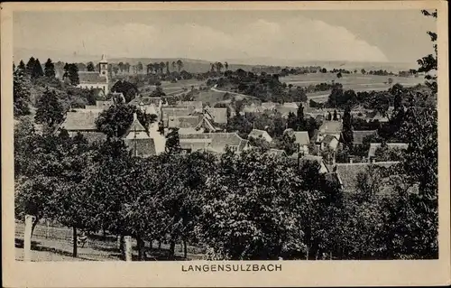 Ak Langensoultzbach Langensulzbach Elsass Bas Rhin, Totalansicht