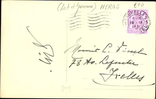 Foto Ak Nérac Lot et Garonne, Brücke, Wehr