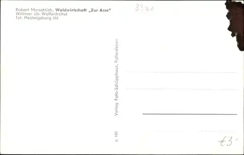 Ak Wittmar in Niedersachsen, Waldhaus Zur Asse