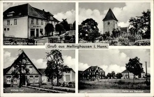 Ak Mellinghausen i. Hann., Gasthof u. Kaufhaus Heinicke