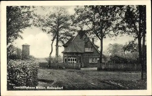 Ak Hellendorf Wedemark Niedersachsen, Geschäft Herbert Müller