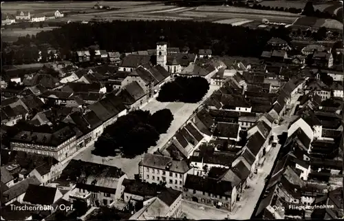 Ak Tirschenreuth in Oberpfalz Bayern, Fliegeraufnahme