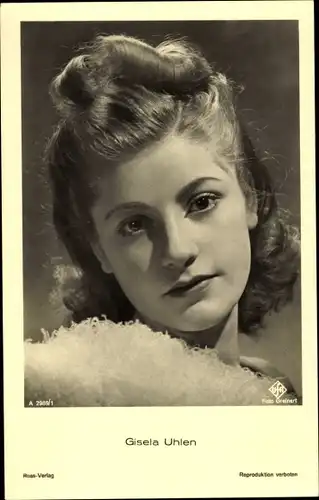Ak Schauspielerin Gisela Uhlen, Portrait