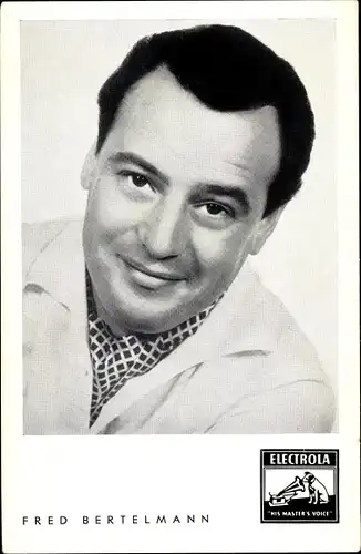 Ak Sänger Fred Bertelmann, Portrait, Electrola Schallplatten