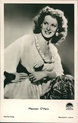 Ak Schauspielerin Maureen O'Hara, Tripolis, Portrait