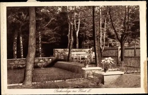 Ak Bärenfels Altenberg im Erzgebirge, Parkanlagen zu Haus II, Kurhaus Kaiserhof