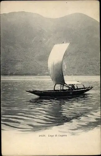 Ak Lugano Kanton Tessin Schweiz, Lago di Lugano