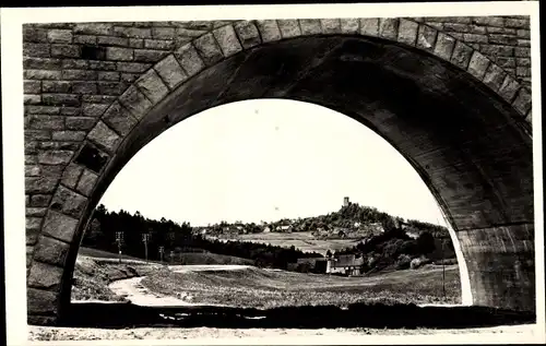 Ak Obermurach Oberviechtach Oberpfalz, Tunneldurchblick