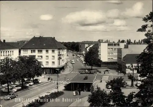 Ak Dinslaken am Niederrhein, Bahnstraße