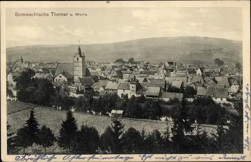 Ak Themar Thüringen, Panorama, Kirche