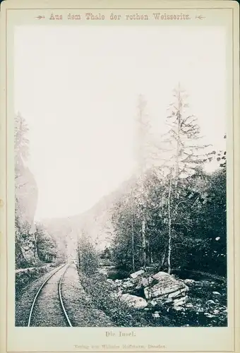 Foto Erzgebirge, Tal der roten Weißeritz, Insel, Bahnstrecke