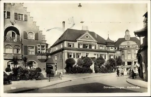 Ak Donaueschingen im Schwarzwald, Karlstraße