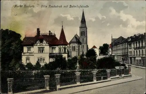 Ak Marktredwitz im Fichtelgebirge, Villa Rockstroh, Bahnhofstraße