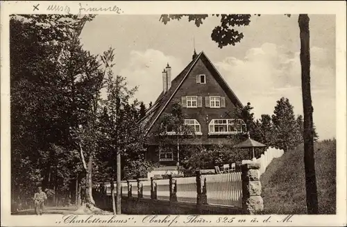 Ak Oberhof im Thüringer Wald, Charlottenhaus, Erholungsheim Büsscher und Hoffmann AG Berlin