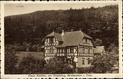 Ak Winterstein Waltershausen in Thüringen, Haus Amthor am Thielberg