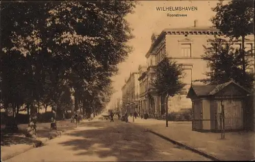 Ak Wilhelmshaven in Niedersachsen, Roonstraße