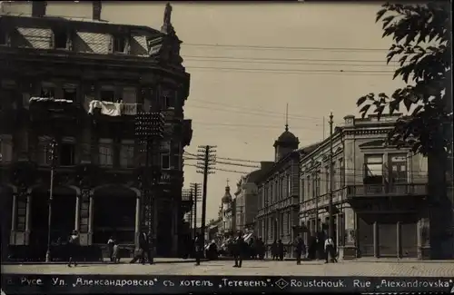 Ak Rustschuk Russe Bulgarien, Alexandrovska Straße