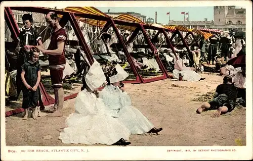 Ak Atlantic City New Jersey USA, Am Strand