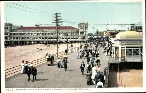 Ak Atlantic City New Jersey USA, Promenade, Young's Million Dollar Pier