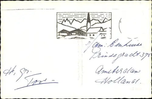 Ak Seefeld in Tirol, Panorama vom Ort, Winter