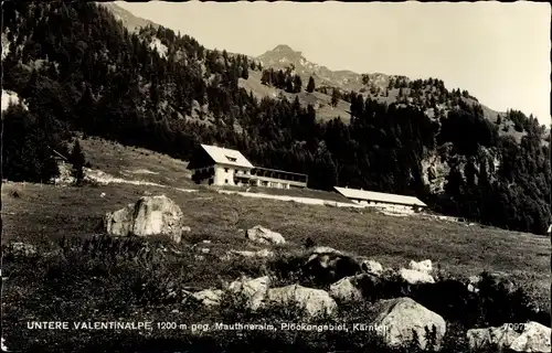 Ak Dellach im Gailtal in Kärnten, Untere Valentinalm