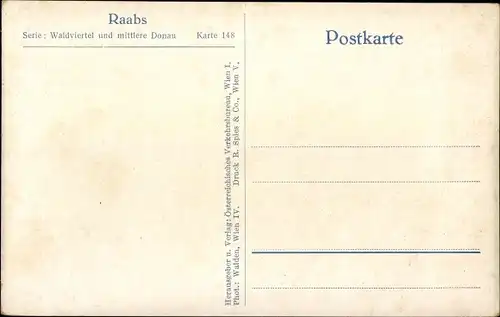 Ak Raabs an der Thaya in Niederösterreich, Burg