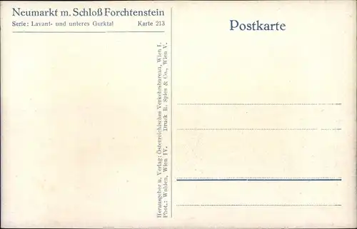 Ak Neumarkt in der Steiermark, Schloss Forchtenstein