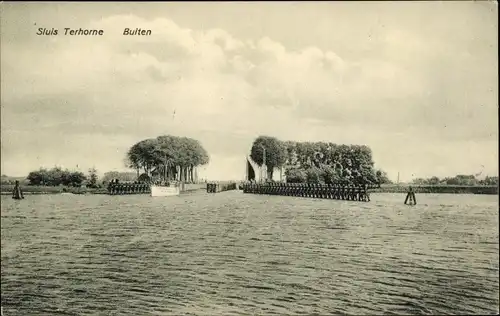 Ak Terhorne Terherne De Fryske Marren Friesland Niederlande, Buiten, Sluis