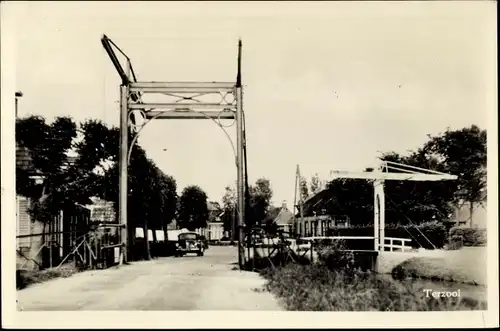 Ak Terzool Tersoal Friesland Niederlande, Blick auf die Brücke