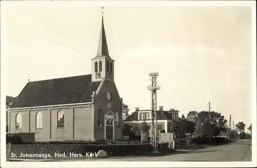 Ak Sintjohannesga De Fryske Marren Friesland Niederlande, Kirche