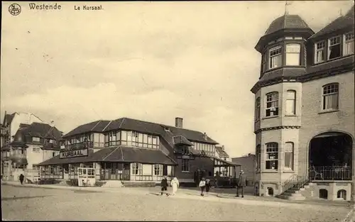 Ak Westende Westflandern, Le Kursaal, Terrasse