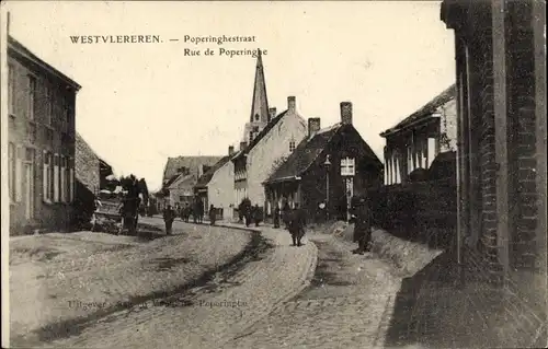 Ak Westvleteren Vleteren Westflandern Belgien, Poperinghestraat