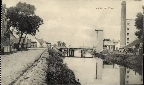 Ak Nieuport Nieuwpoort Westflandern, Vallee de l'Yser