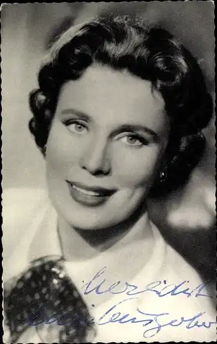 Ak Schauspielerin Antje Weisgerber, Portrait, Autogramm