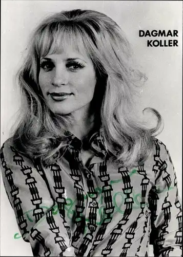 Ak Schauspielerin und Sängerin Dagmar Koller, Portrait, Autogramm