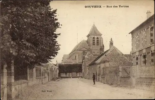 Ak Gouvieux Oise, Rue des Tertres