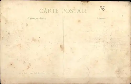 Ak Creil-Oise, Von den Deutschen bombardierte Häuser