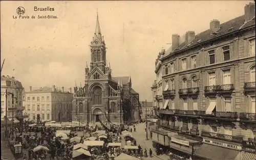 Ak Brüssel Brüssel, Le Parvis de Saint Gilles