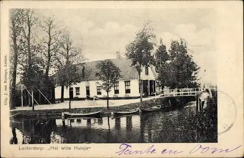 Ak Leiderdorp Südholland, Hitte witte Huisje