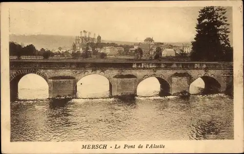 Ak Mersch Luxemburg, Pont de l'Alzette